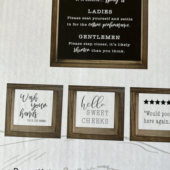 Bathroom Rules Sign Set. - Picture 10 of 10